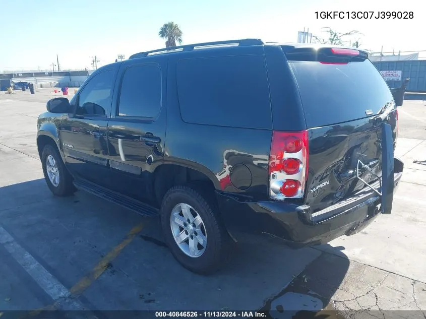 2007 GMC Yukon Commercial Fleet VIN: 1GKFC13C07J399028 Lot: 40846526