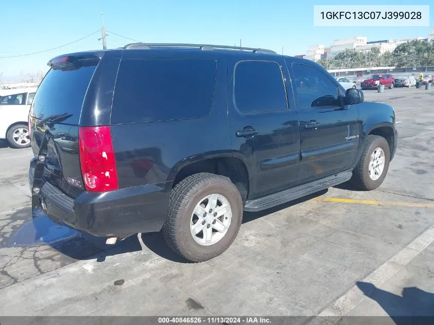 2007 GMC Yukon Commercial Fleet VIN: 1GKFC13C07J399028 Lot: 40846526