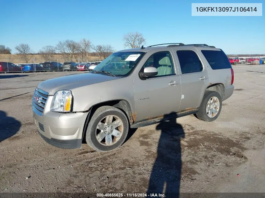 2007 GMC Yukon Slt VIN: 1GKFK13097J106414 Lot: 40855625