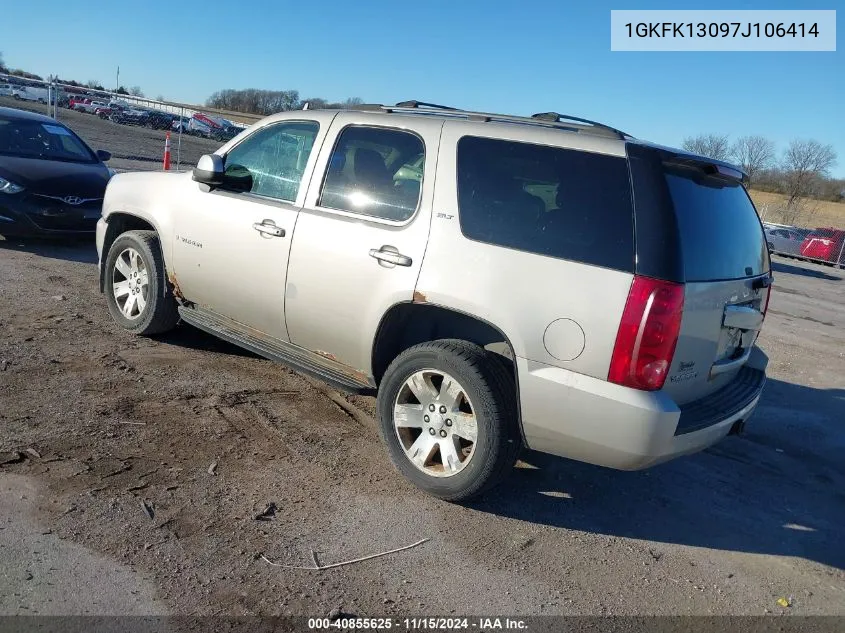 2007 GMC Yukon Slt VIN: 1GKFK13097J106414 Lot: 40855625