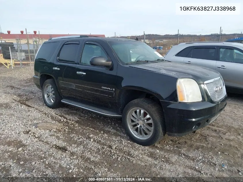 2007 GMC Yukon Denali VIN: 1GKFK63827J338968 Lot: 40857581