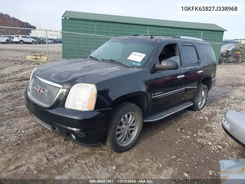 2007 GMC Yukon Denali VIN: 1GKFK63827J338968 Lot: 40857581