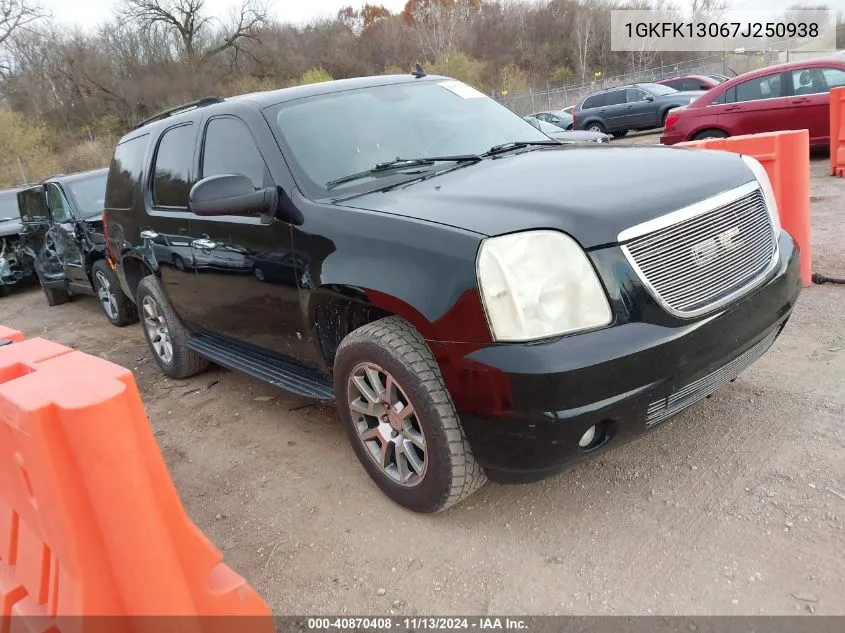 2007 GMC Yukon Sle/Slt VIN: 1GKFK13067J250938 Lot: 40870408