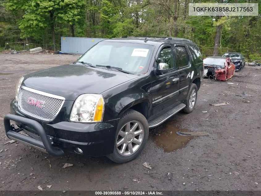 1GKFK63858J217563 2008 GMC Yukon Denali