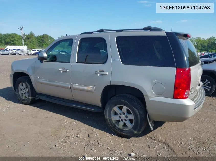 2008 GMC Yukon Slt VIN: 1GKFK13098R104763 Lot: 39567086