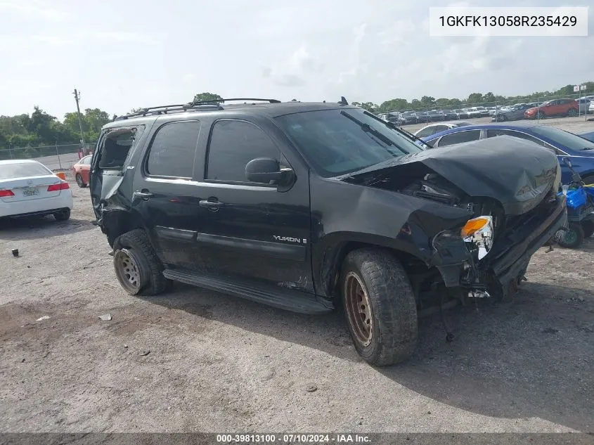 2008 GMC Yukon Slt VIN: 1GKFK13058R235429 Lot: 39813100