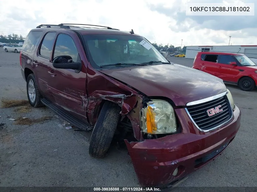 2008 GMC Yukon Sle VIN: 1GKFC13C88J181002 Lot: 39835088