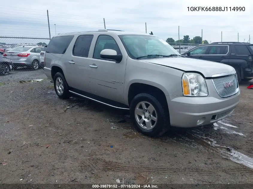 2008 GMC Yukon Xl 1500 Denali VIN: 1GKFK66888J114990 Lot: 39879152