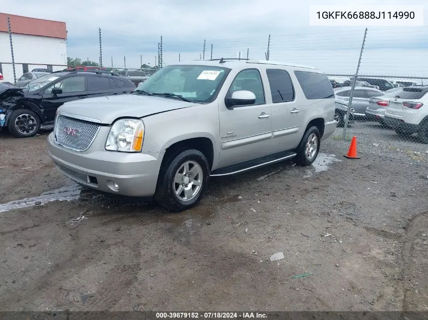 1GKFK66888J114990 2008 GMC Yukon Xl 1500 Denali