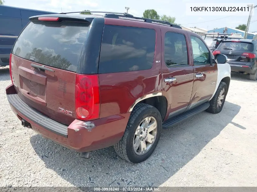 2008 GMC Yukon Slt VIN: 1GKFK130X8J224411 Lot: 39935240