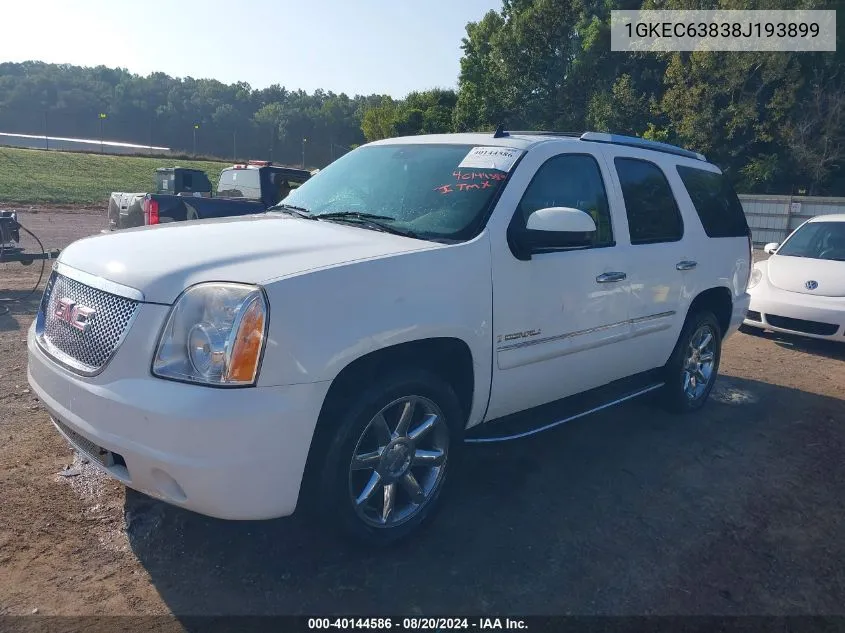 2008 GMC Yukon Denali VIN: 1GKEC63838J193899 Lot: 40144586