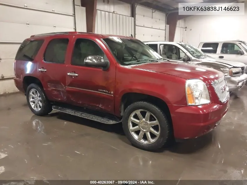 2008 GMC Yukon Denali VIN: 1GKFK63838J146623 Lot: 40263067