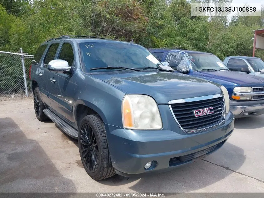 2008 GMC Yukon Slt VIN: 1GKFC13J38J100888 Lot: 40272482