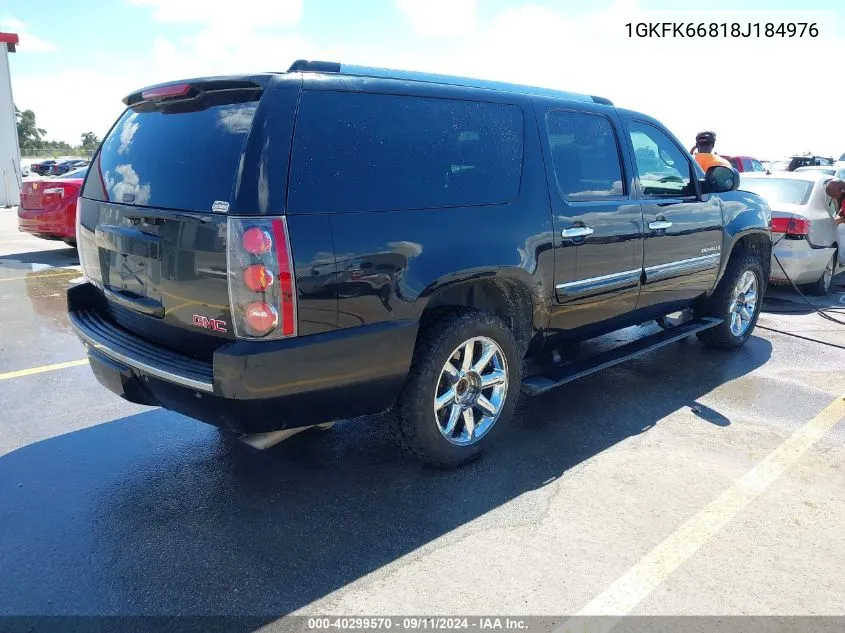 2008 GMC Yukon Xl 1500 Denali VIN: 1GKFK66818J184976 Lot: 40299570