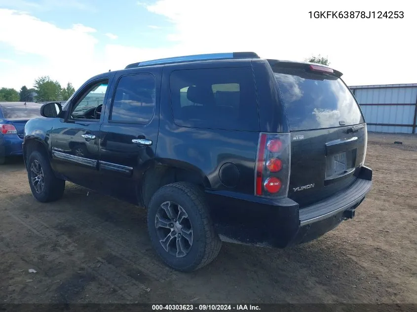 1GKFK63878J124253 2008 GMC Yukon Denali