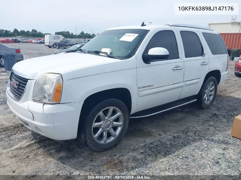 2008 GMC Yukon Denali VIN: 1GKFK63898J147176 Lot: 40304791