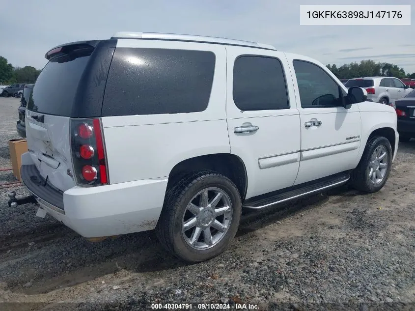 2008 GMC Yukon Denali VIN: 1GKFK63898J147176 Lot: 40304791