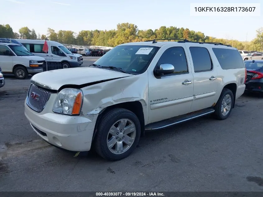 2008 GMC Yukon Xl 1500 Slt VIN: 1GKFK16328R173607 Lot: 40393077