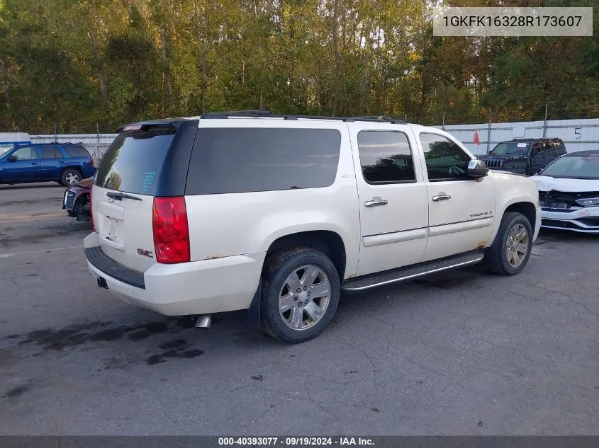 2008 GMC Yukon Xl 1500 Slt VIN: 1GKFK16328R173607 Lot: 40393077