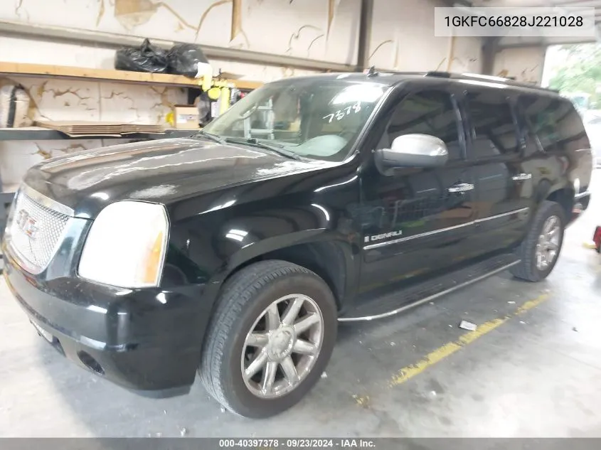 2008 GMC Yukon Xl 1500 Denali VIN: 1GKFC66828J221028 Lot: 40397378