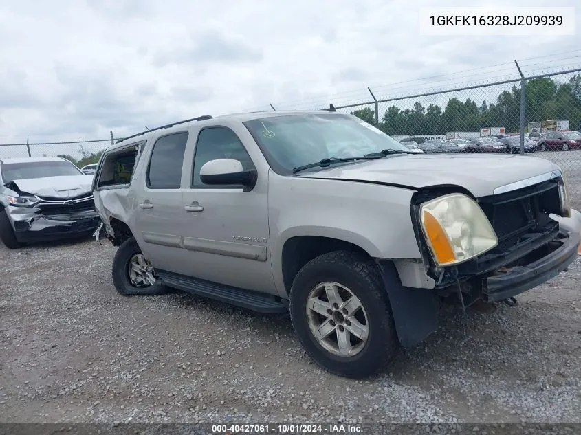 2008 GMC Yukon Xl 1500 Slt VIN: 1GKFK16328J209939 Lot: 40427061