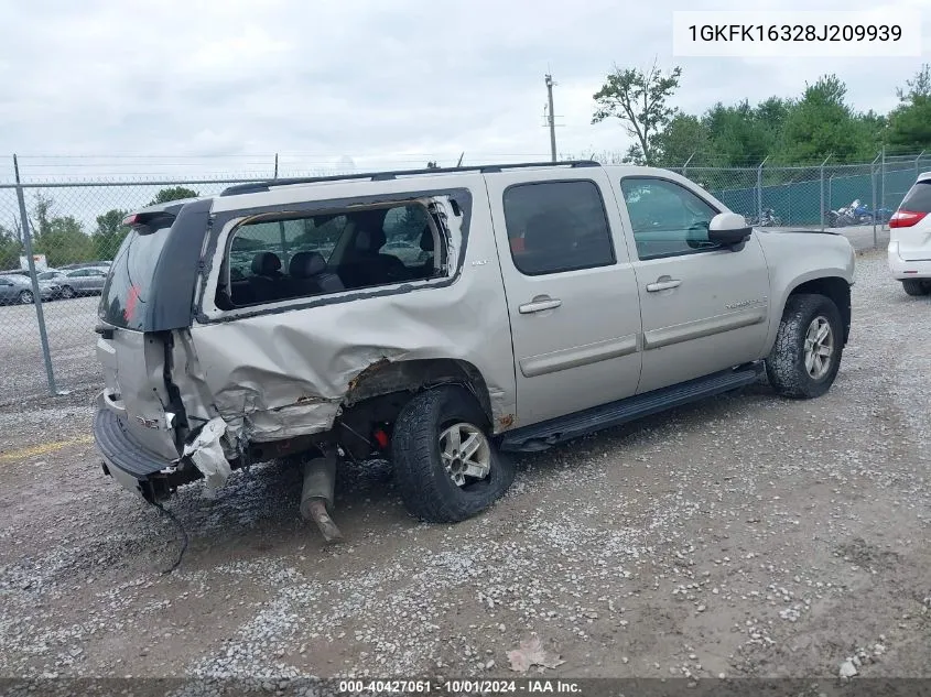 2008 GMC Yukon Xl 1500 Slt VIN: 1GKFK16328J209939 Lot: 40427061