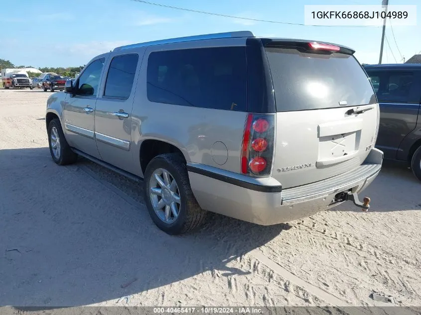 1GKFK66868J104989 2008 GMC Yukon Xl Denali