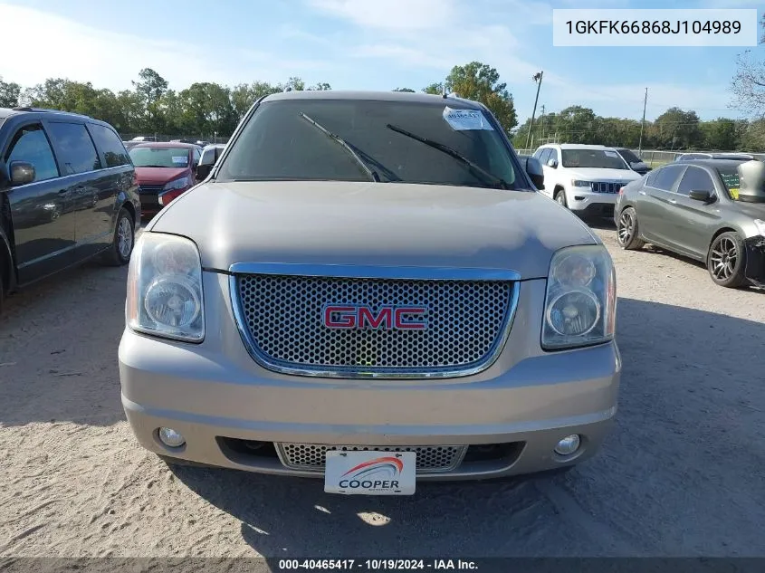 1GKFK66868J104989 2008 GMC Yukon Xl Denali