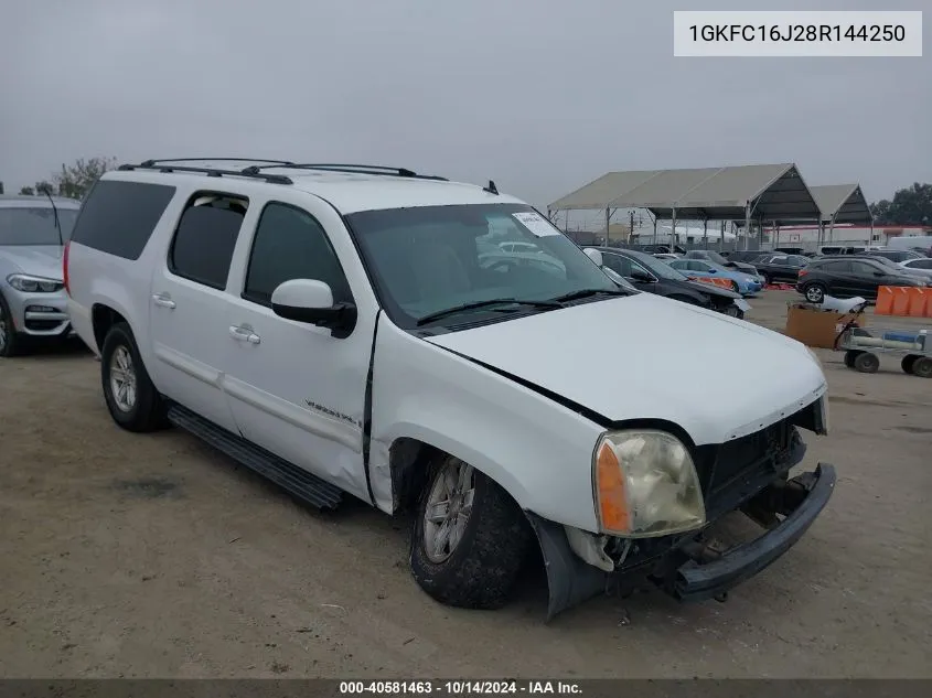 2008 GMC Yukon Xl 1500 Sle VIN: 1GKFC16J28R144250 Lot: 40581463