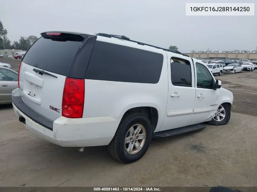 2008 GMC Yukon Xl 1500 Sle VIN: 1GKFC16J28R144250 Lot: 40581463