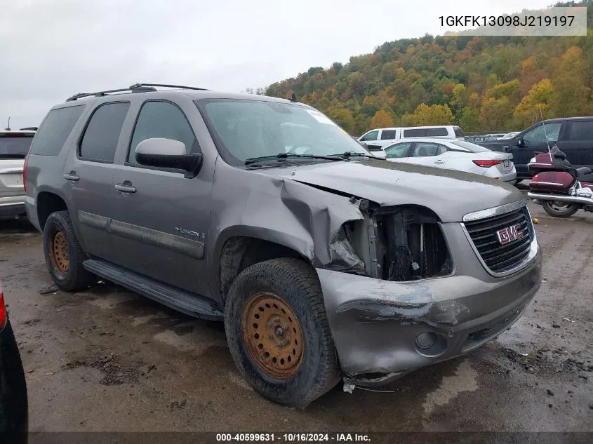 2008 GMC Yukon Sle VIN: 1GKFK13098J219197 Lot: 40599631