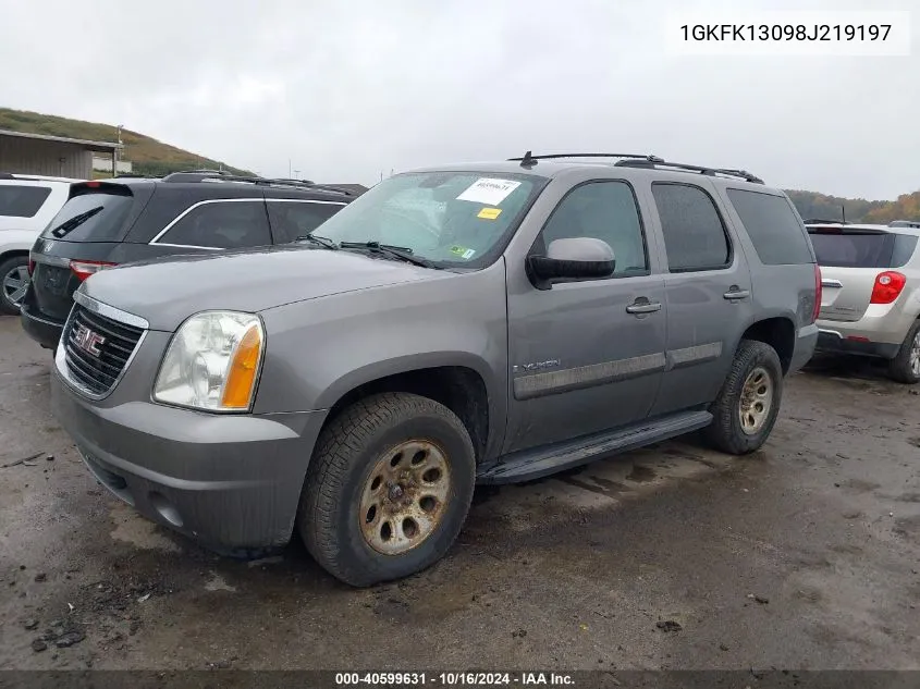 2008 GMC Yukon Sle VIN: 1GKFK13098J219197 Lot: 40599631