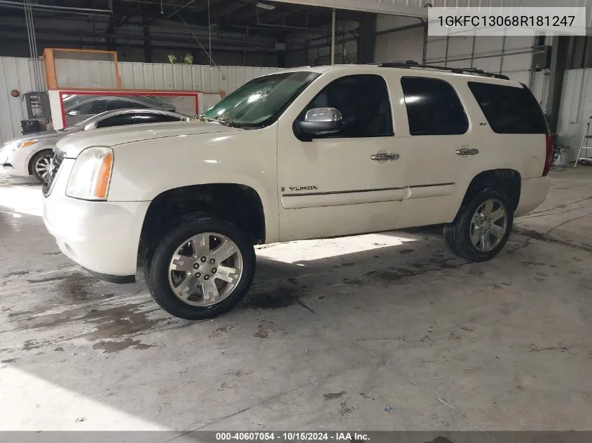 2008 GMC Yukon Slt VIN: 1GKFC13068R181247 Lot: 40607054