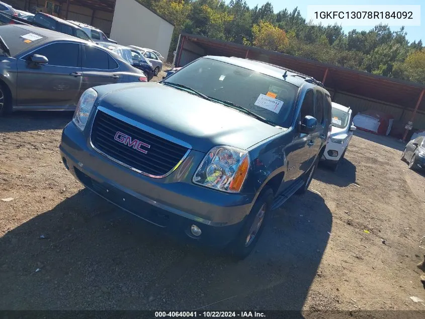 1GKFC13078R184092 2008 GMC Yukon Slt