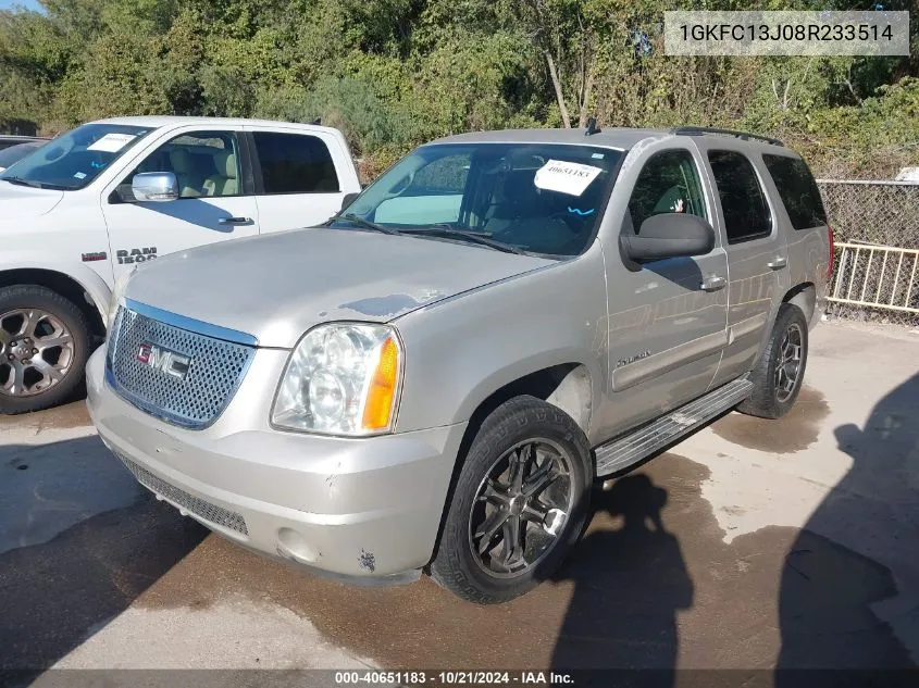 2008 GMC Yukon Sle VIN: 1GKFC13J08R233514 Lot: 40651183