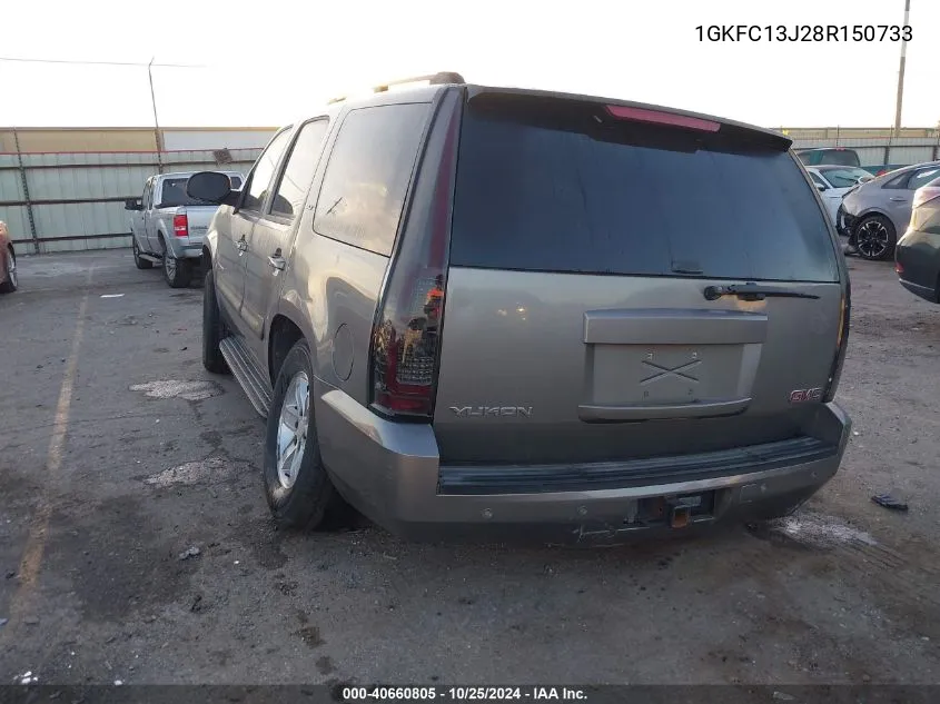 2008 GMC Yukon Slt VIN: 1GKFC13J28R150733 Lot: 40660805