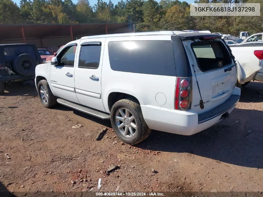 2008 GMC Yukon Xl 1500 Denali VIN: 1GKFK66818J137298 Lot: 40689744