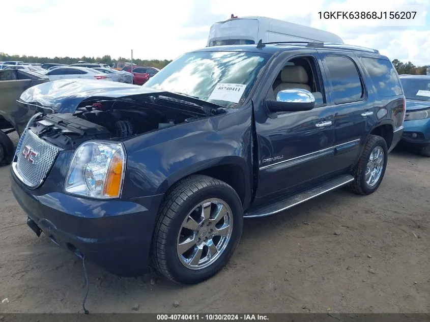 1GKFK63868J156207 2008 GMC Yukon Denali