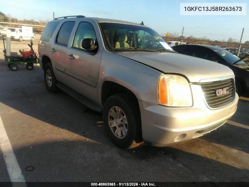 2008 GMC Yukon Sle VIN: 1GKFC13J58R263673 Lot: 40863363