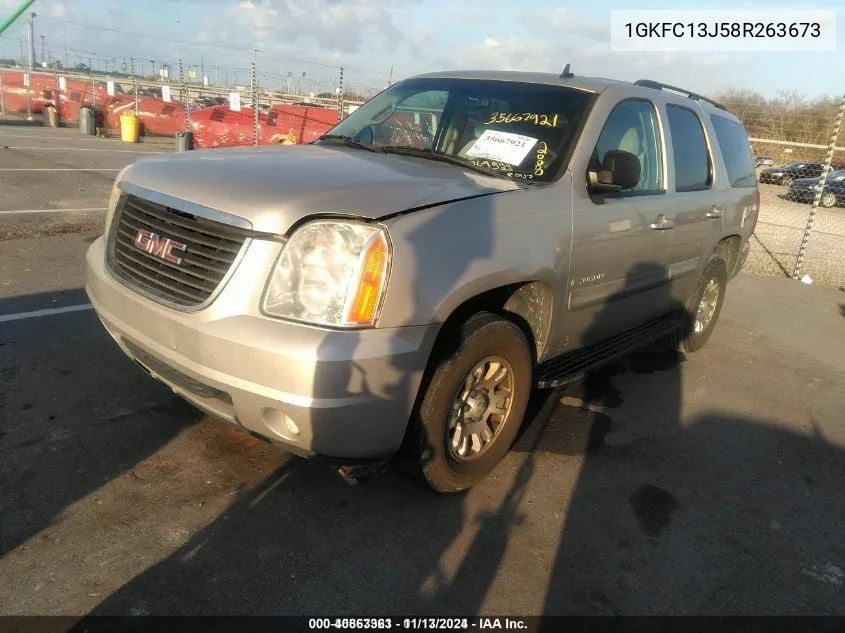 2008 GMC Yukon Sle VIN: 1GKFC13J58R263673 Lot: 40863363