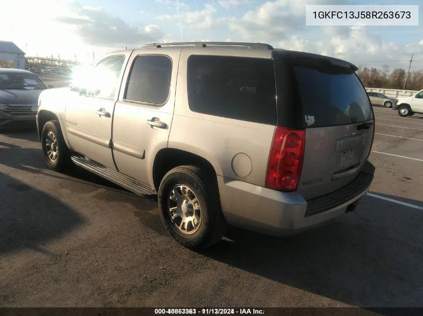 2008 GMC Yukon Sle VIN: 1GKFC13J58R263673 Lot: 40863363