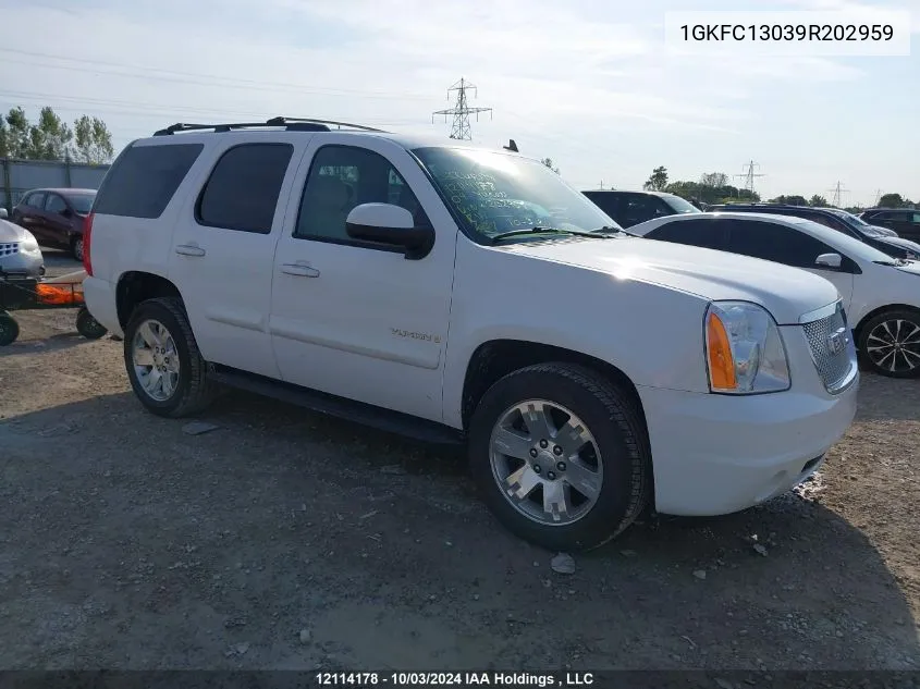 2009 GMC Yukon VIN: 1GKFC13039R202959 Lot: 12114178