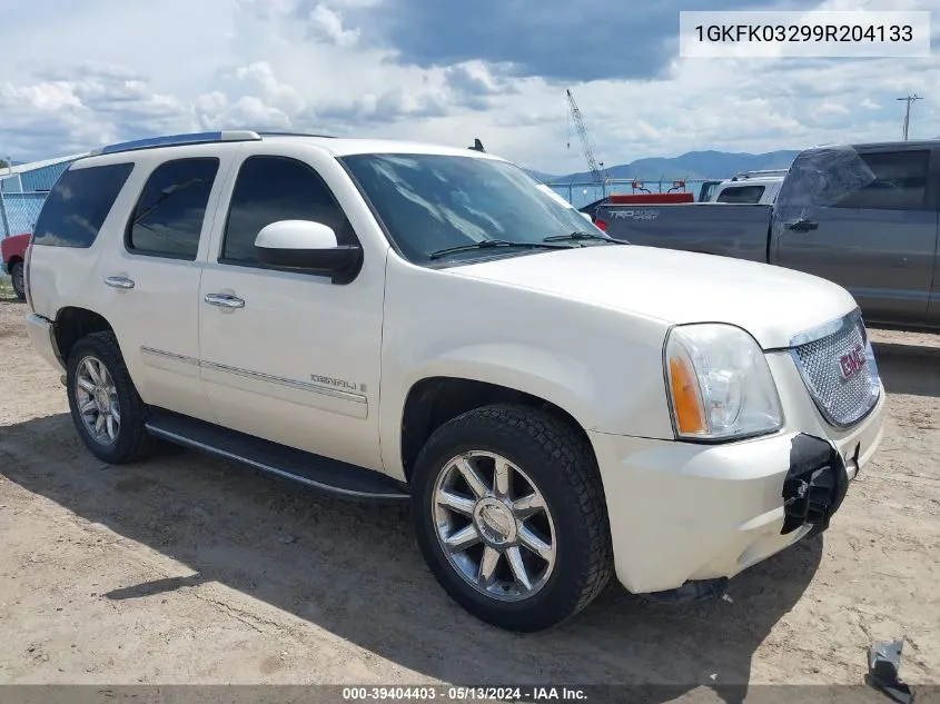 2009 GMC Yukon Denali VIN: 1GKFK03299R204133 Lot: 39404403