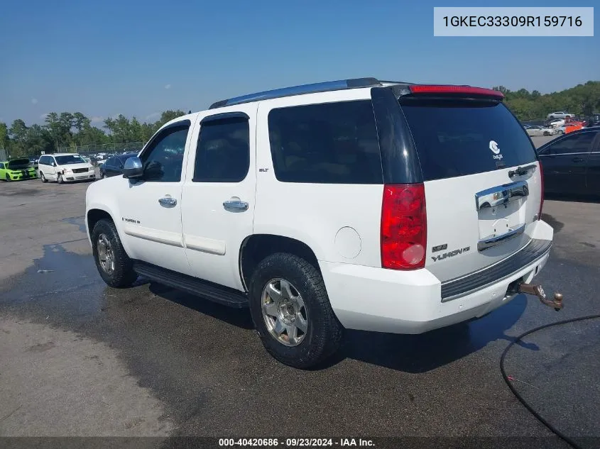 2009 GMC Yukon Slt W/4Sa VIN: 1GKEC33309R159716 Lot: 40420686