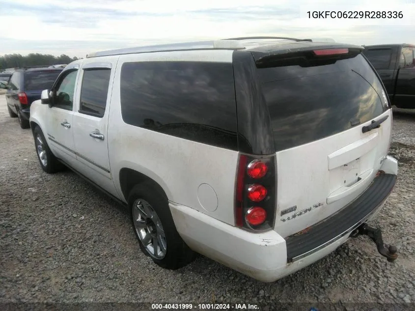 2009 GMC Yukon Xl 1500 Denali VIN: 1GKFC06229R288336 Lot: 40431999