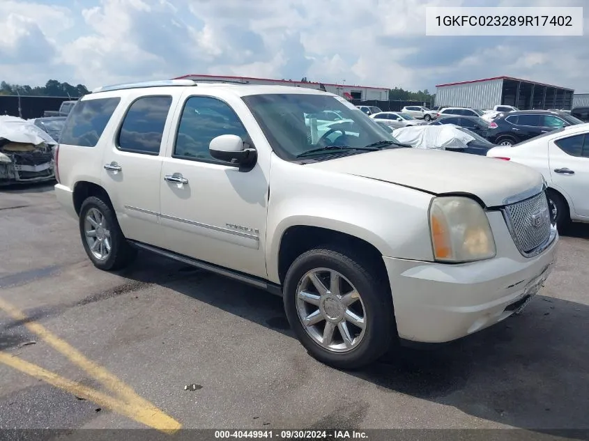 2009 GMC Yukon VIN: 1GKFC023289R17402 Lot: 40449941