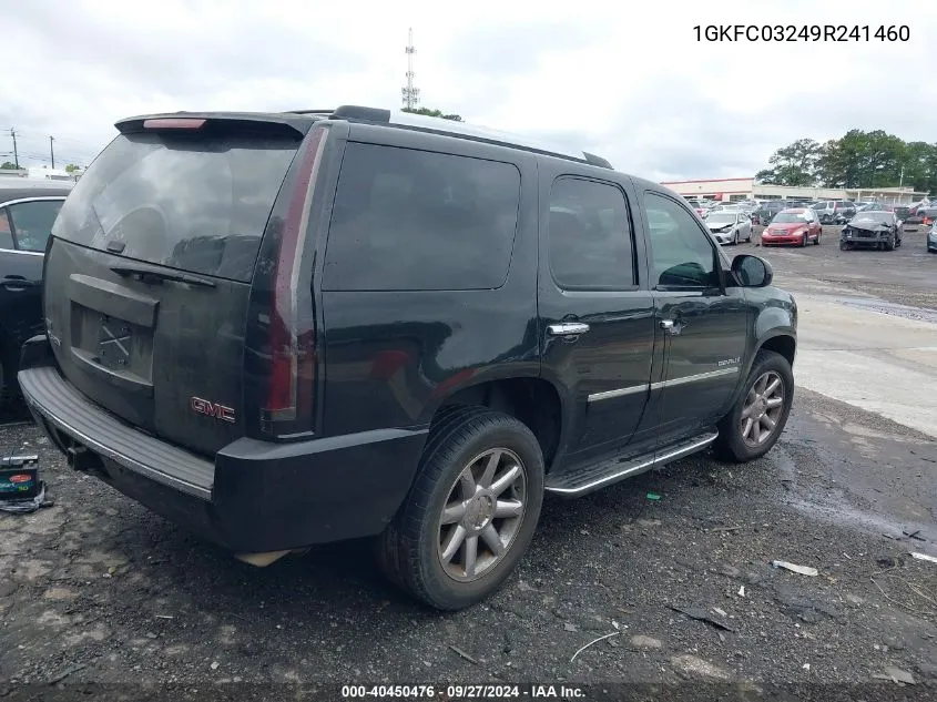 2009 GMC Yukon Denali VIN: 1GKFC03249R241460 Lot: 40450476