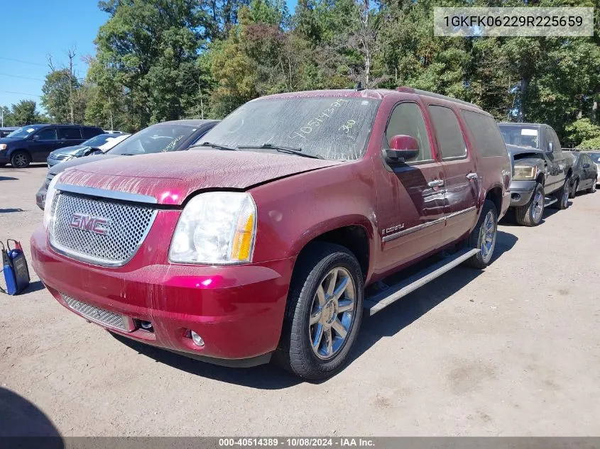 2009 GMC Yukon Xl 1500 Denali VIN: 1GKFK06229R225659 Lot: 40514389