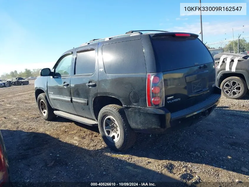 2009 GMC Yukon Slt2 VIN: 1GKFK33009R162547 Lot: 40526610