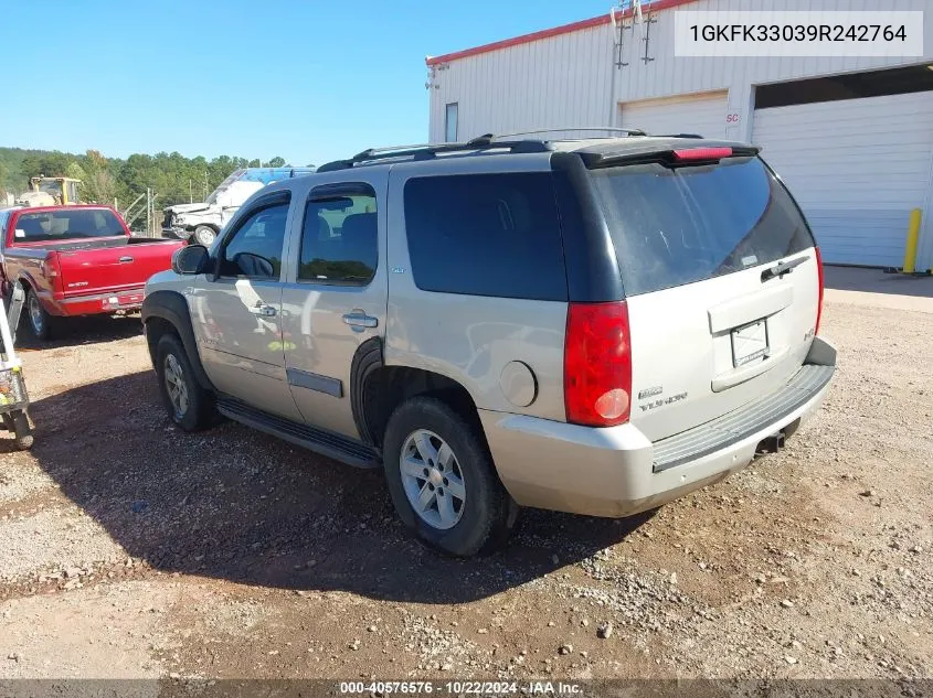 2009 GMC Yukon Slt2 VIN: 1GKFK33039R242764 Lot: 40576576